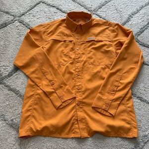 Simms fishing outdoor shirt EbbTide Shirt Orange UPF 50 protection small